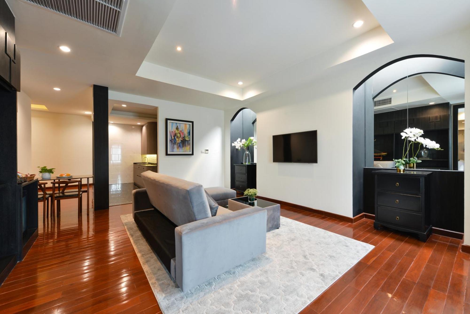 普拉纳科恩别墅酒店–罗莱夏朵 曼谷 外观 照片 A living room in a condominium